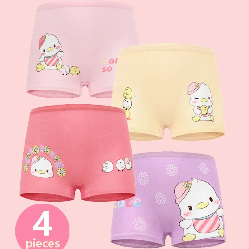 Babelio Girls Panties Cotton Soft Pretty Cartoon Unicorn Child Underwear for Girls Kids Boxer Breathable