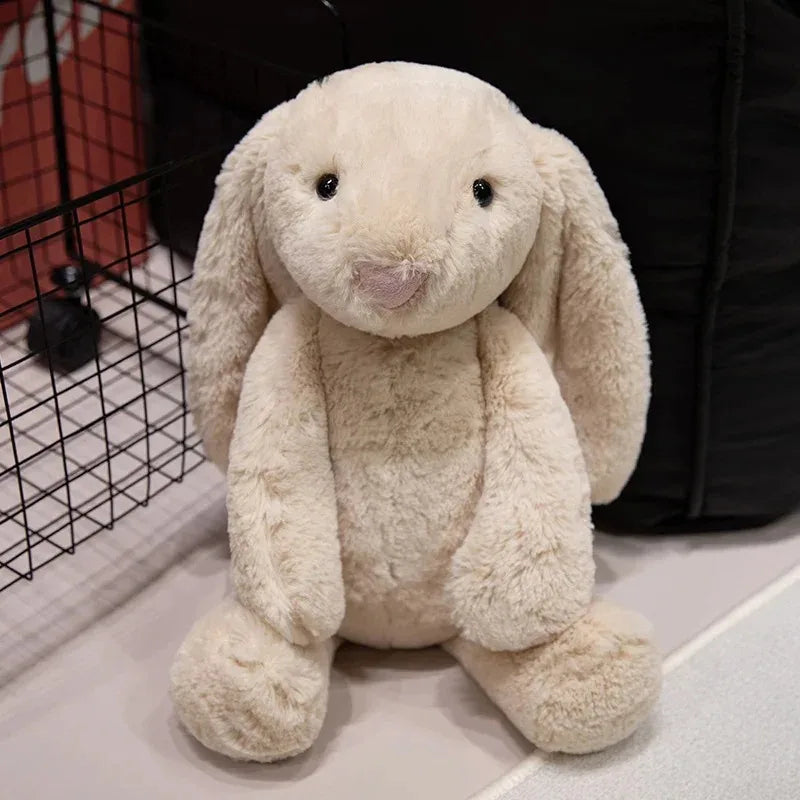 LulliNini Kawaii Long Ear Rabbit Plush Toy Stuffed Toy Bunny Doll Sleeping Companion Plush Doll Children's Easter Gift