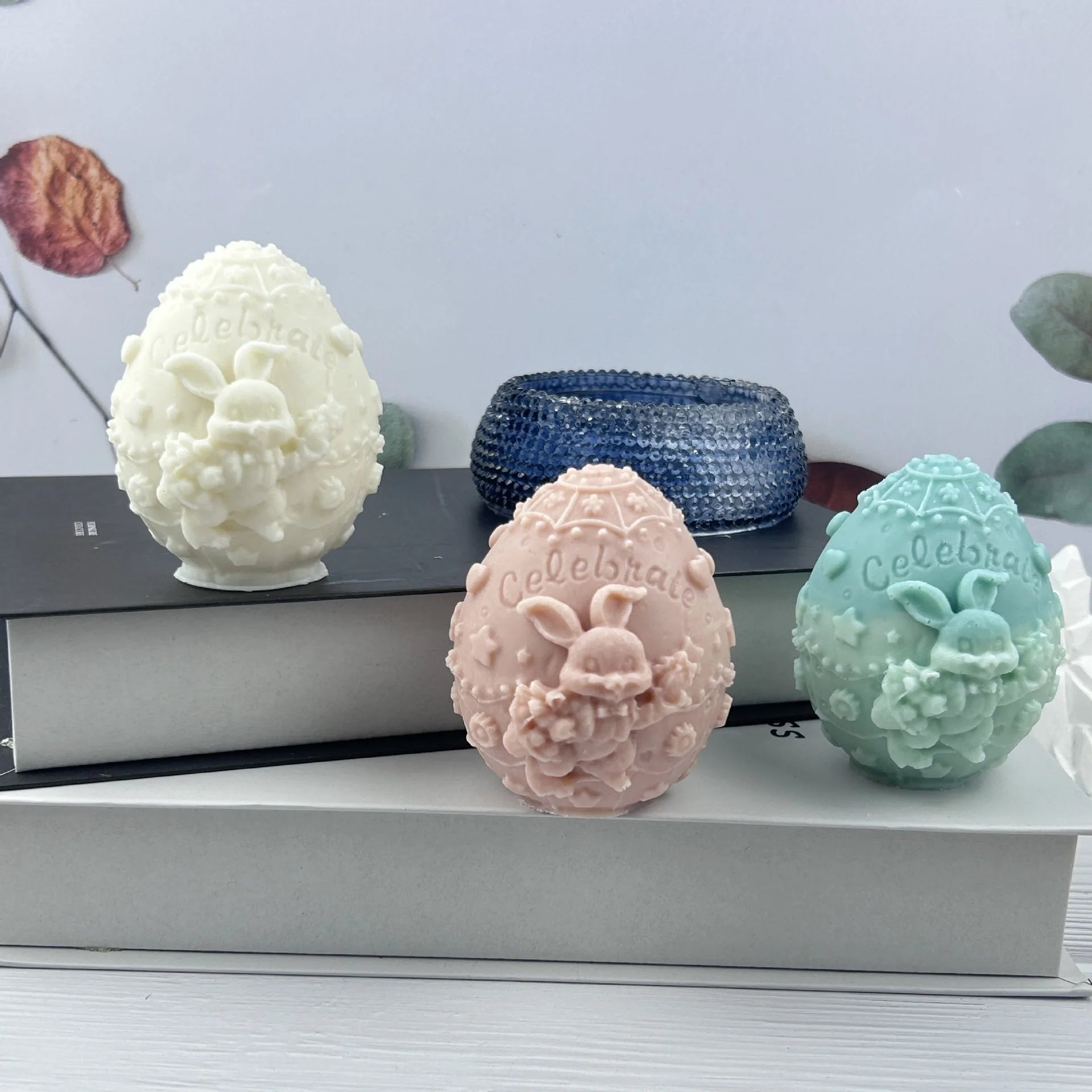 LulliNini Easter Egg Ball Rabbit Decoration Drop Glue Mold Handmade Soap Aromatherapy Decoration Silicone Mold 3d Craft Gift Production