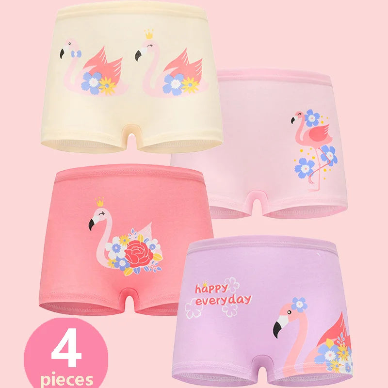 Babelio Girls Panties Cotton Soft Pretty Cartoon Unicorn Child Underwear for Girls Kids Boxer Breathable