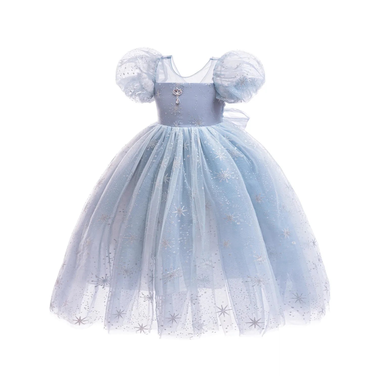 Ice Princess Dress for Girls — Snowflake Costume Gown | Party & Halloween
