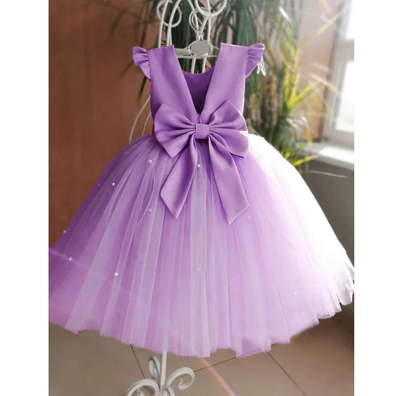 Boho Flower Girl Dress| Elegant Floral Design Perfect for Party, Birthday, Special Occasion