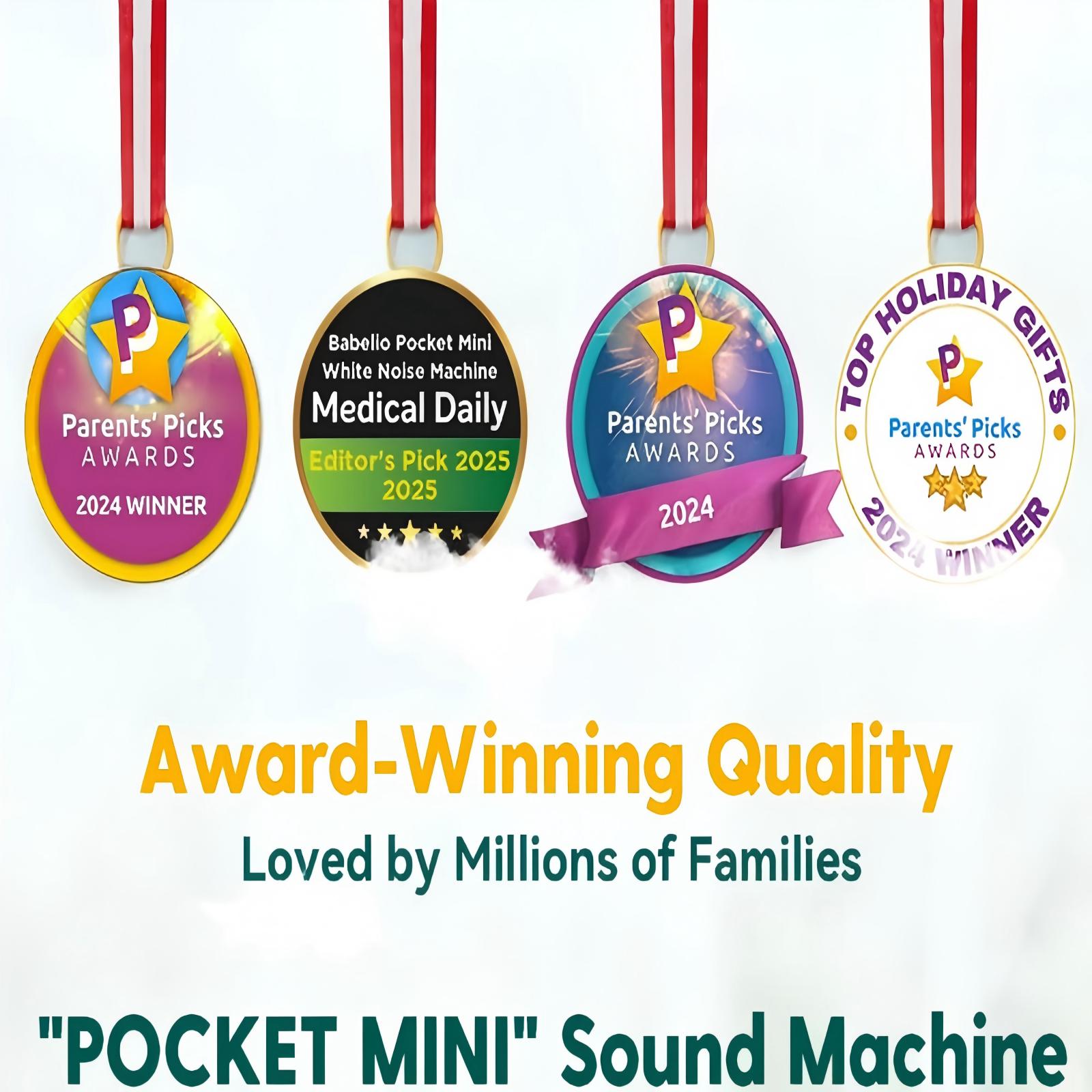 Babelio Pocket Mini White Noise Machine For Sleep & Relaxation