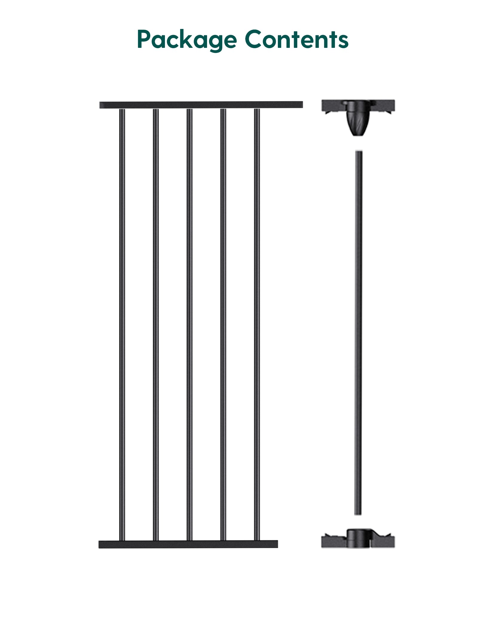 Babelio 104 inch extra wide baby gate for large room divider and fireplace