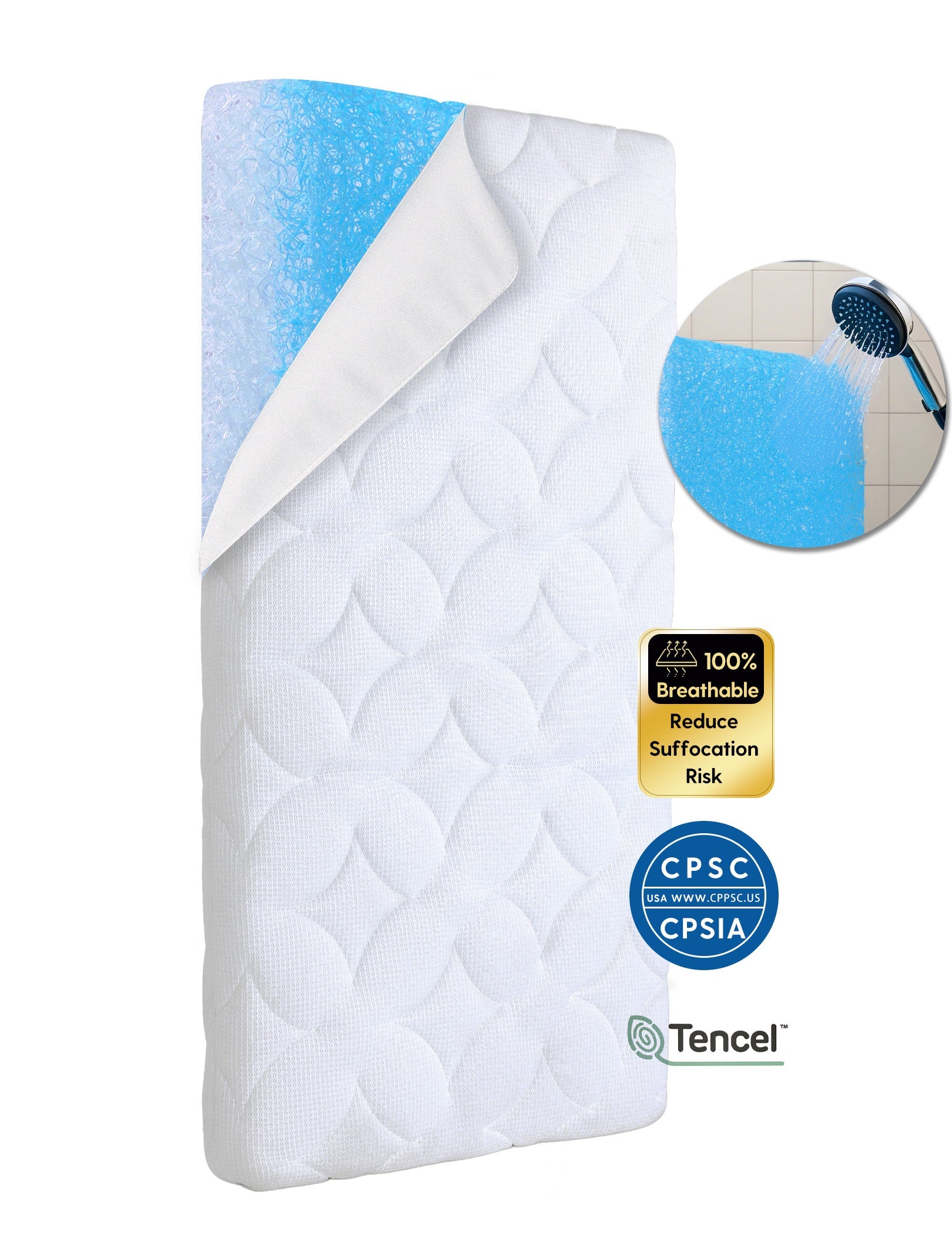 Air Nest | Crib Mattress For Baby&Toddler Ultra-Breathable 100% Washable