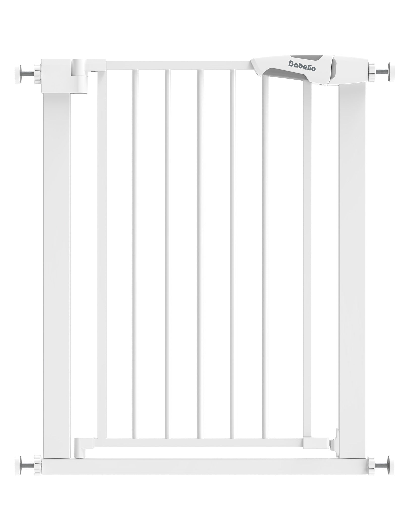 Babelio Baby Gate for Narrow Space | Pressguard - babeliobaby - White - 30 Inch