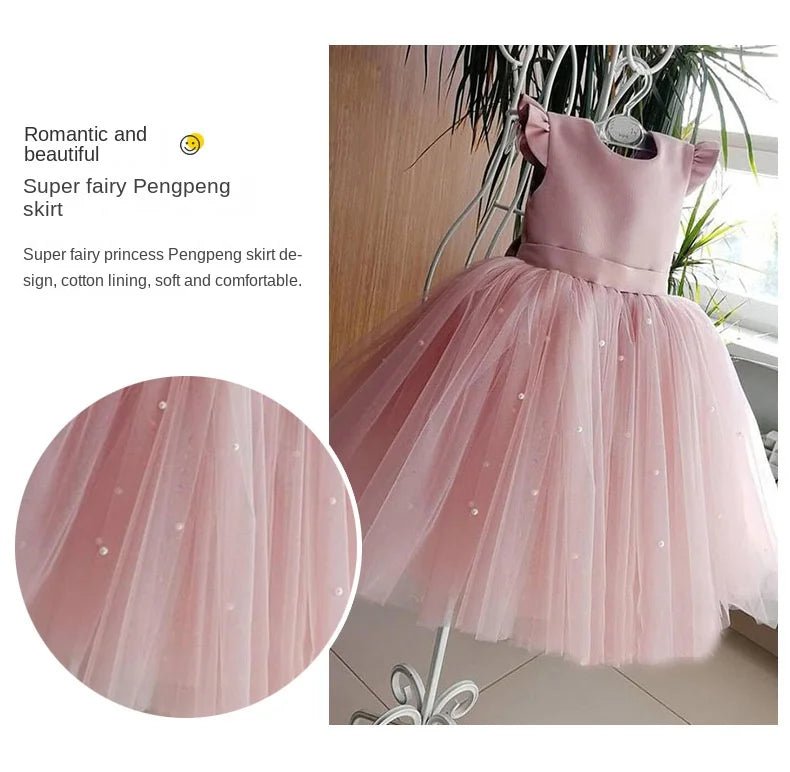 Boho Flower Girl Dress| Elegant Floral Design Perfect for Party, Birthday, Special Occasion