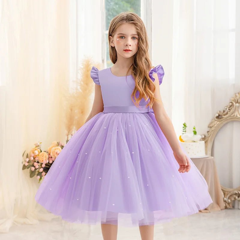 Boho Flower Girl Dress| Elegant Floral Design Perfect for Party, Birthday, Special Occasion