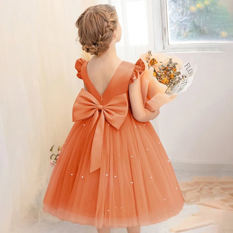Boho Flower Girl Dress| Elegant Floral Design Perfect for Party, Birthday, Special Occasion