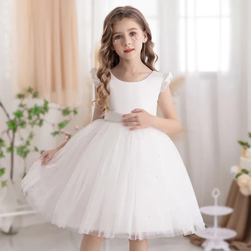 Boho Flower Girl Dress| Elegant Floral Design Perfect for Party, Birthday, Special Occasion