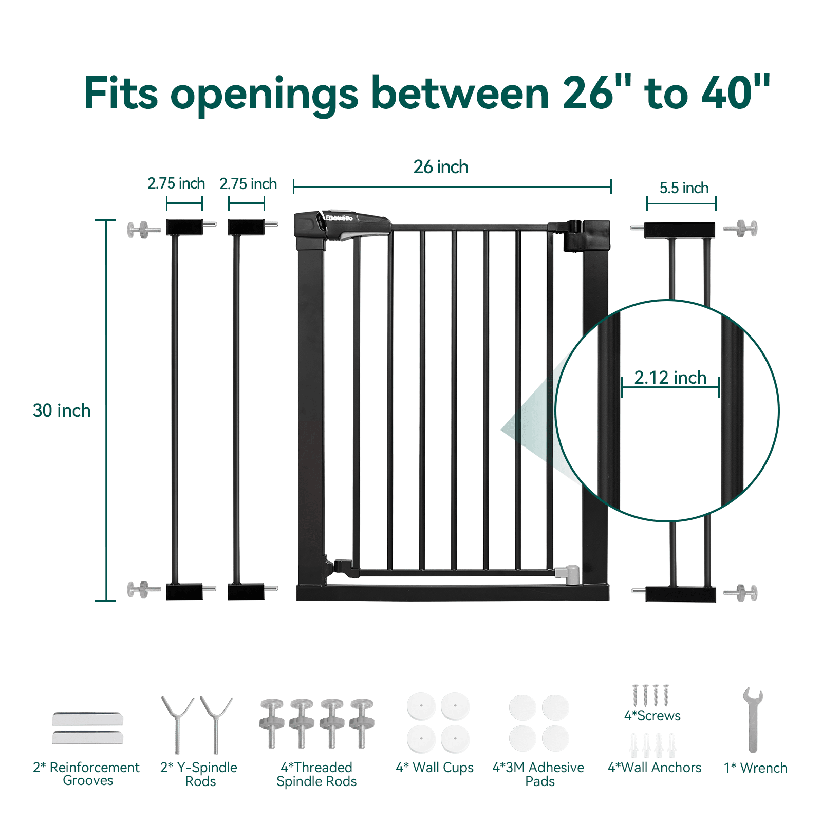 C5 & P7 Safety Gate Bundle | Flexible Coverage for Multiple Spaces