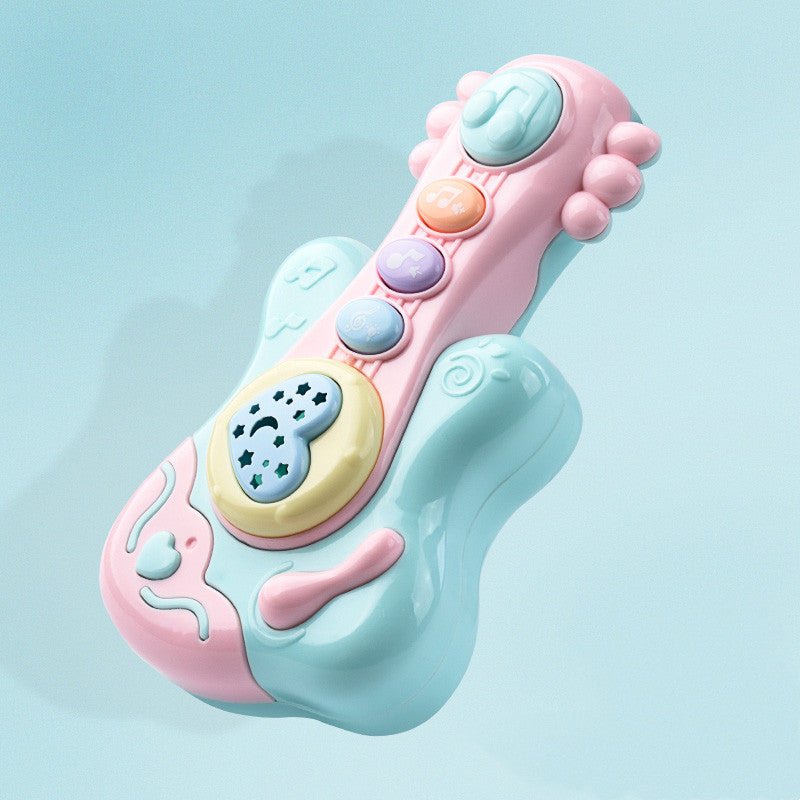 Babelio pastel-colored white noise machine for babies with music buttons, nursery setting