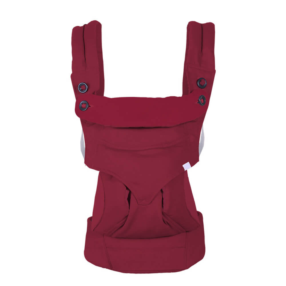 Babelio maroon baby carrier wrap with adjustable shoulder straps for infants