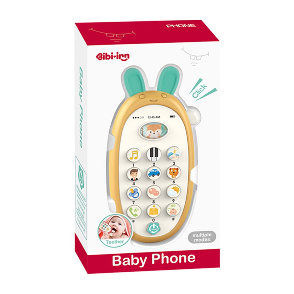 Babelio baby phone toy in packaging, featuring animal design and colorful buttons