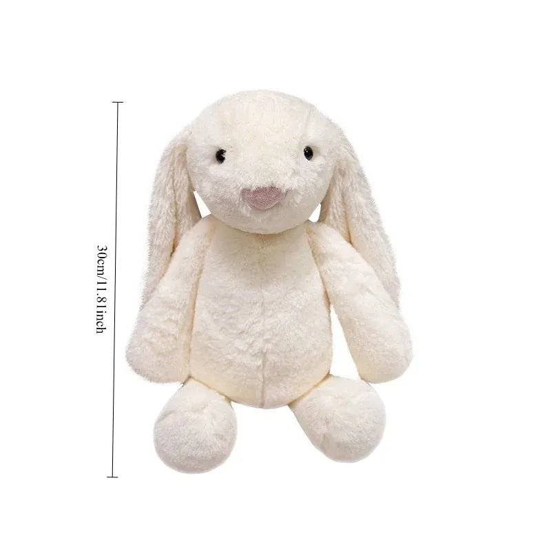 LulliNini Kawaii Long Ear Rabbit Plush Toy Stuffed Toy Bunny Doll Sleeping Companion Plush Doll Children's Easter Gift