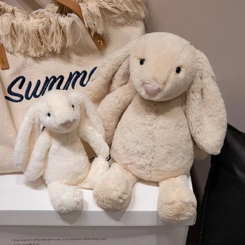 LulliNini Kawaii Long Ear Rabbit Plush Toy Stuffed Toy Bunny Doll Sleeping Companion Plush Doll Children's Easter Gift