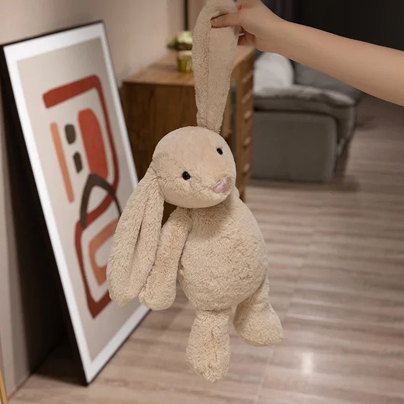 LulliNini Kawaii Long Ear Rabbit Plush Toy Stuffed Toy Bunny Doll Sleeping Companion Plush Doll Children's Easter Gift