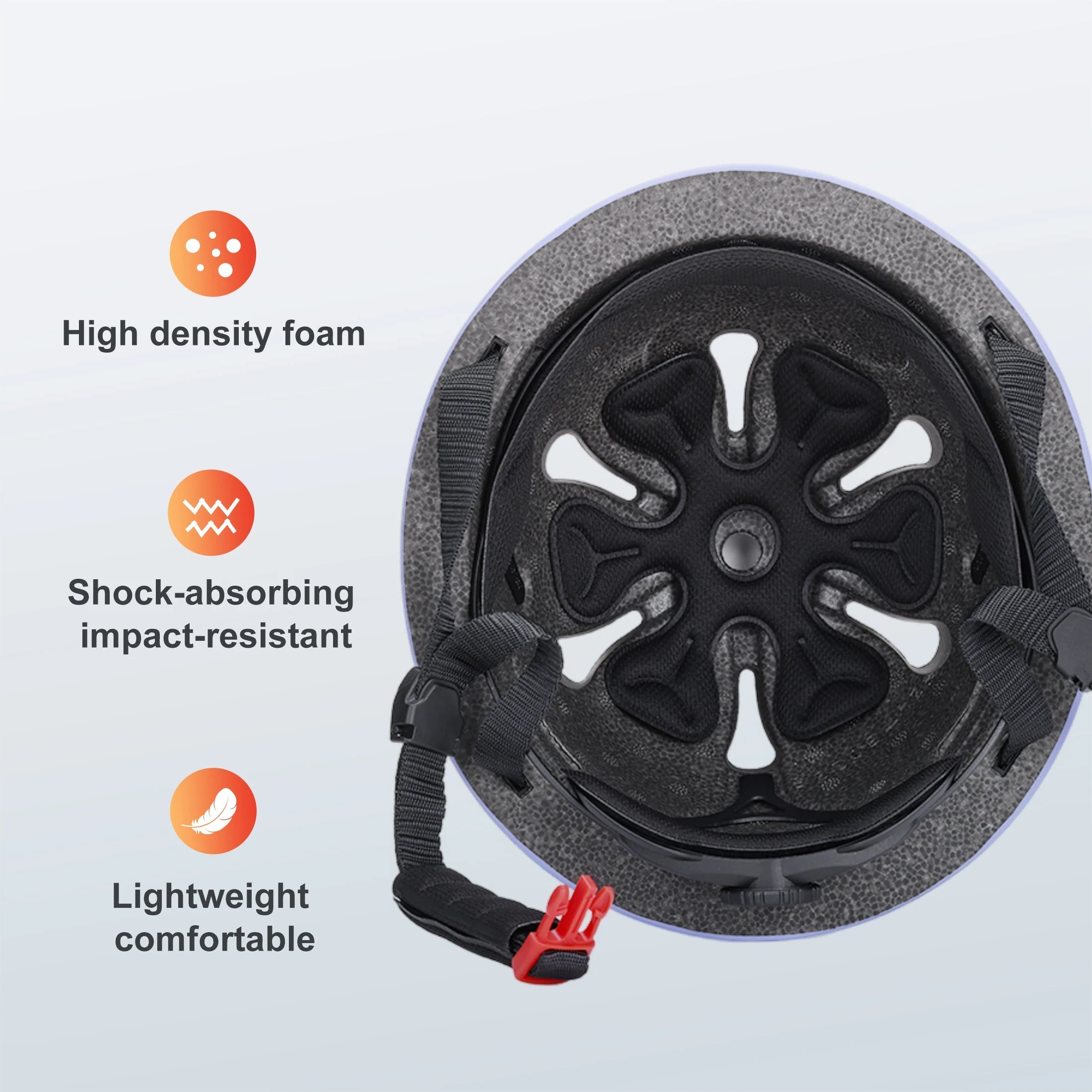 Babelio kids balance bike helmet with high density foam, shock-absorbing, lightweight design