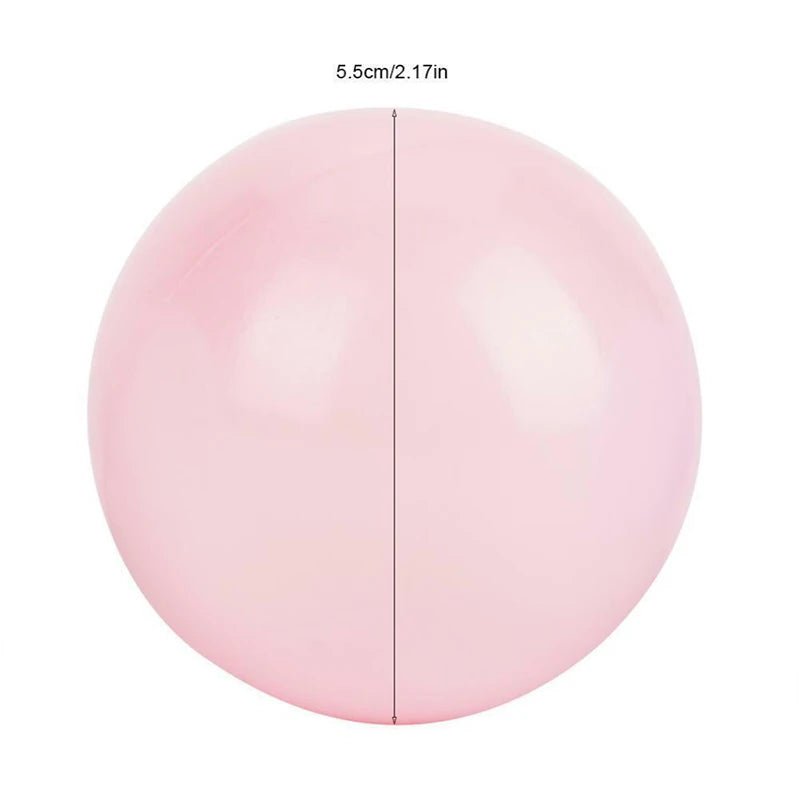 Babelio pink plastic baby play ball, 5.5cm size, for nursery ball pit or playroom