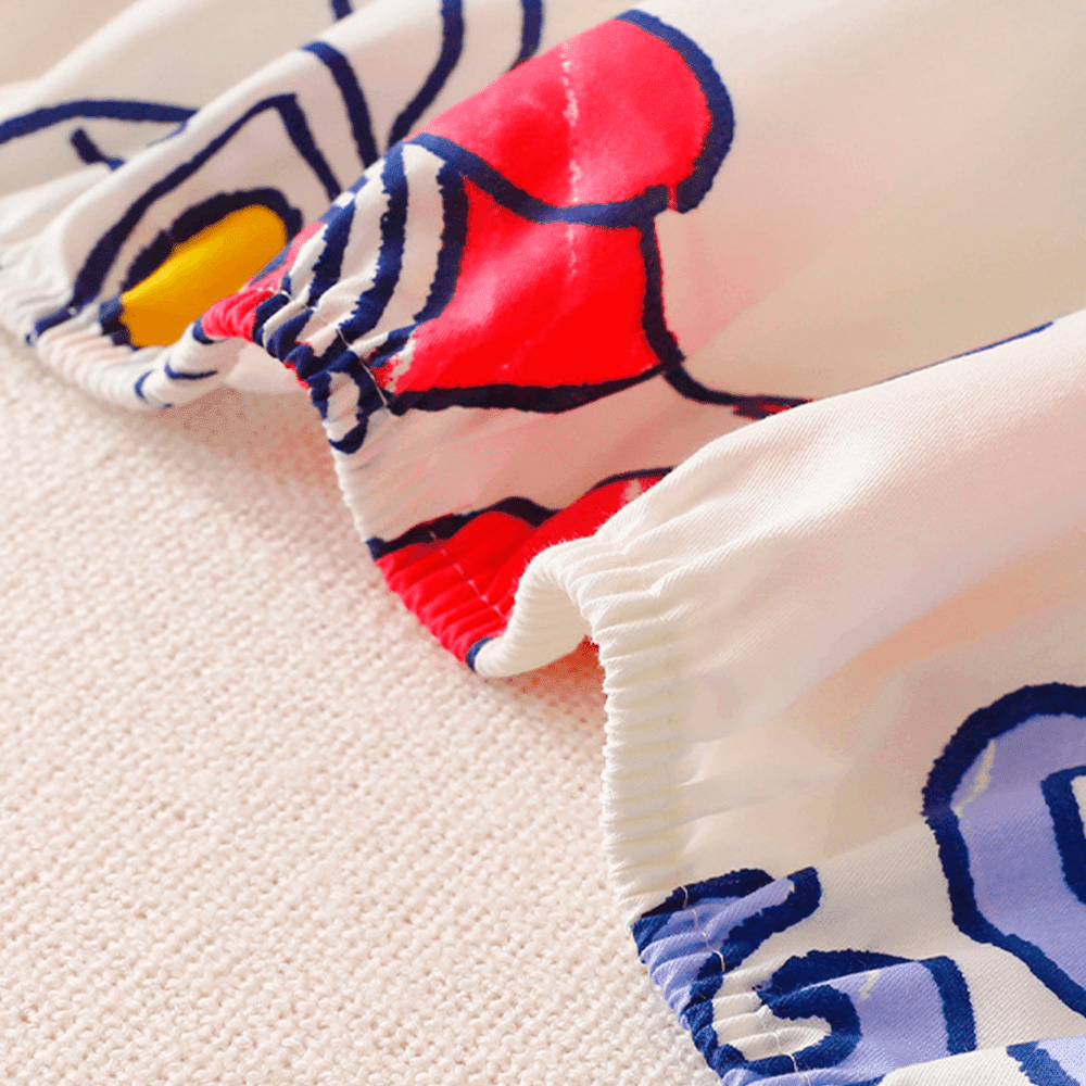 Babelio cotton crib mattress fitted sheet with colorful cartoon pattern in nursery