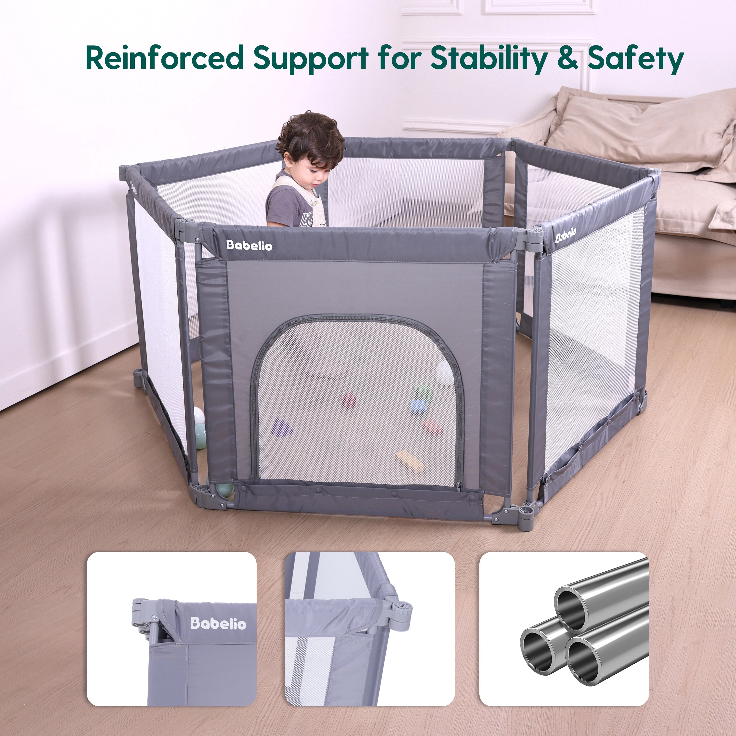 MorphGuard | Foldable & Shapeable Baby Toddler Safety Fence Playpen