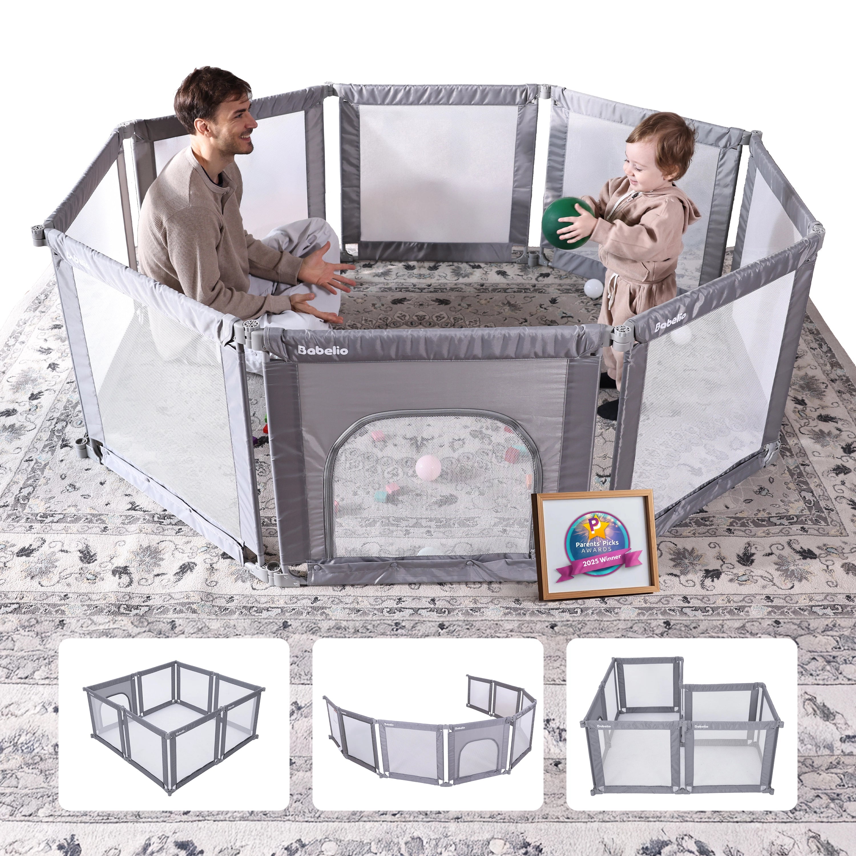 MorphGuard | Foldable & Shapeable Baby Toddler Safety Fence Playpen
