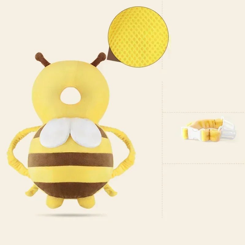 NIDOMIO New Learn Walk Head Back Protector Anti Fall Cartoon Baby Protect Pillow Kids Safe Backward Cap Head Protector Cushion - babeliobaby - 30cm yellow -