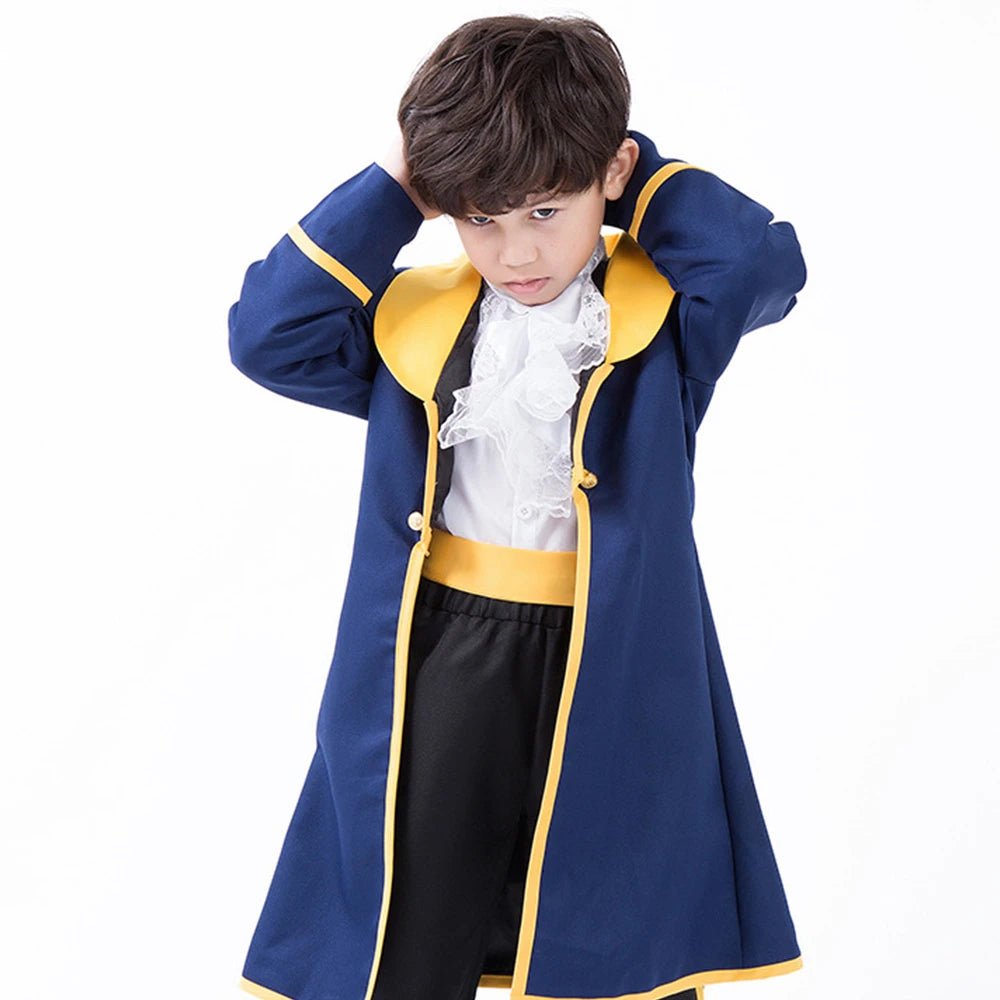 Babelio boy's prince costume in blue and yellow, perfect for dress-up or Halloween
