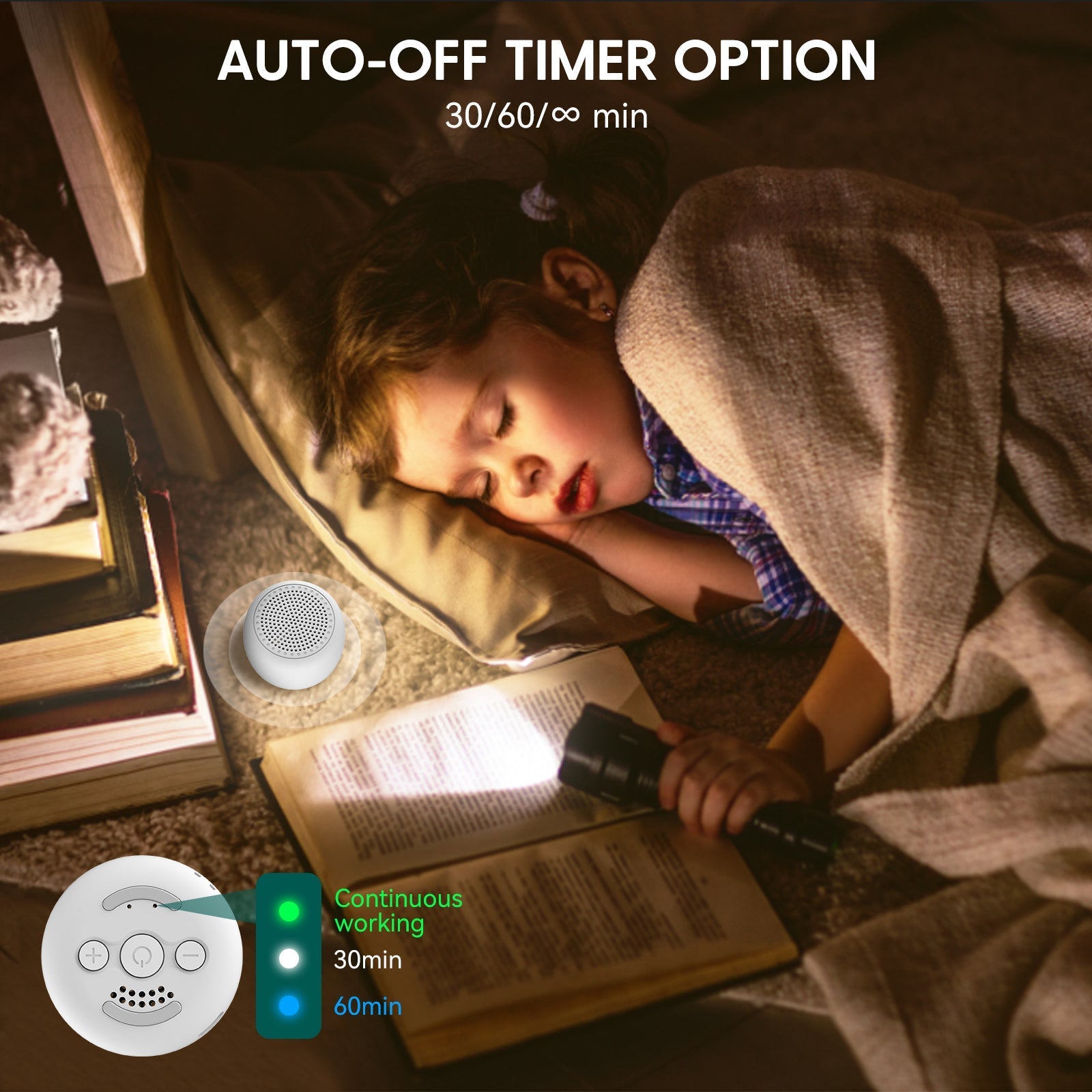 White Noise Machine Babelio Mini Sound Machine for Adults Kids Baby | Easy to Pocket and Travel - babeliobaby