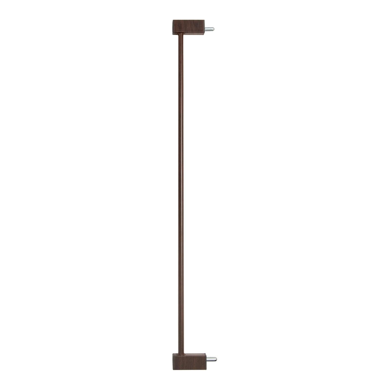 Babelio Baby Gate Extension Metal with Brown Wood Pattern, 2.75/5.5'' Extra Wide Pet Gate for Stairs & Doorways,, 30" Tall - babeliobaby