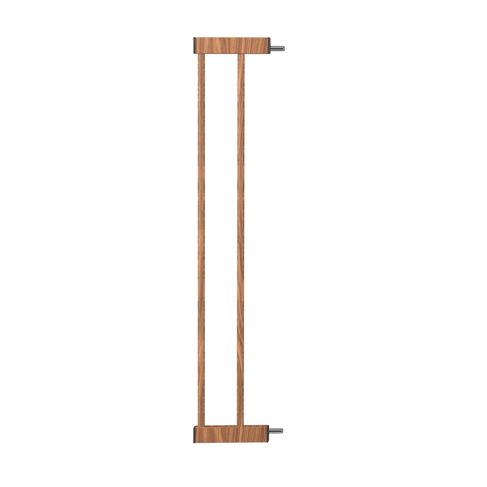 Babelio Baby Metal Gate Extension with Wood Pattern, 5.5''(14 cm) Extra Wide Pet Gate for Stairs & Doorways, Pressure Mounted Dog Gate, 28" Tall - babeliobaby