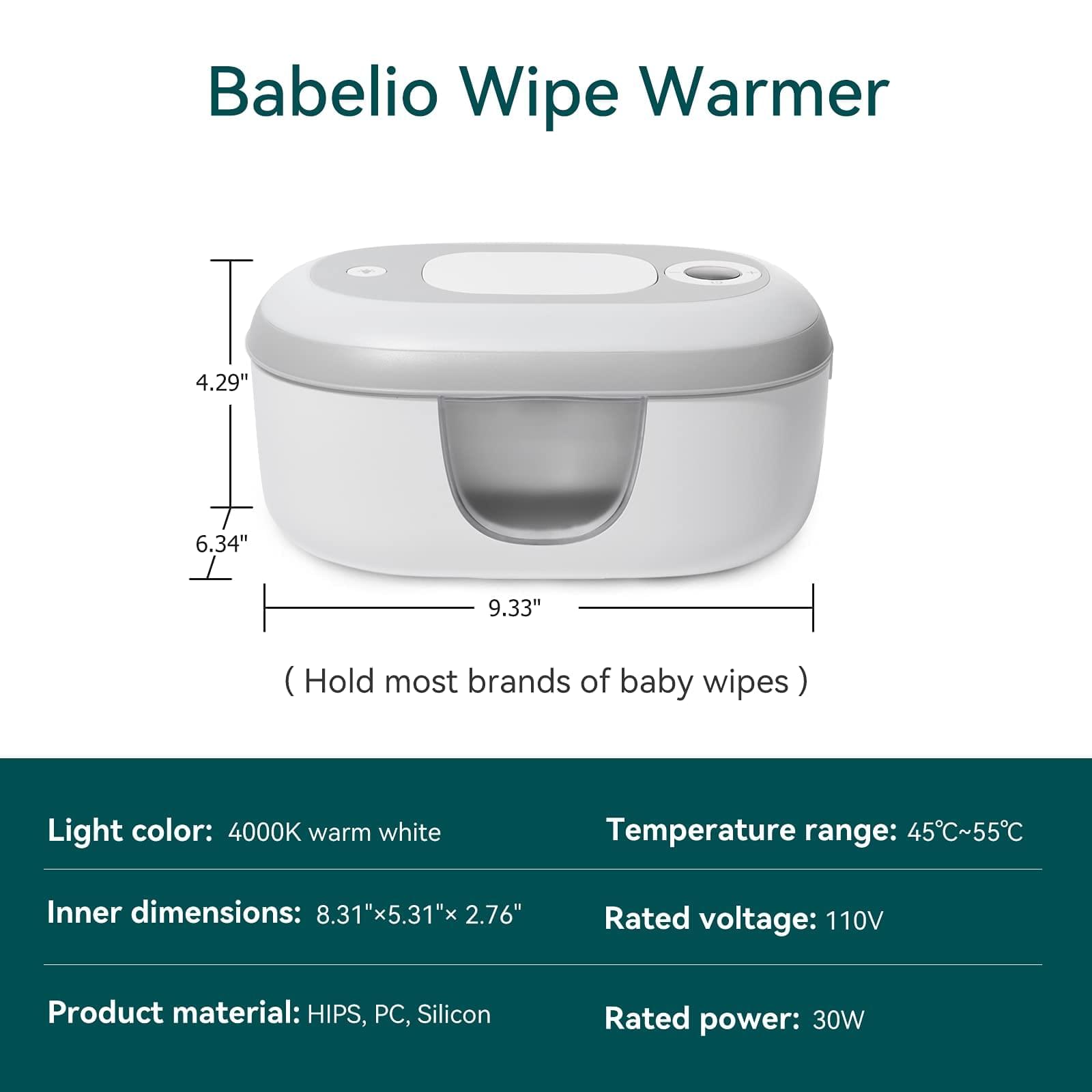 Babelio Baby Wipes Warmer with Adjustable Night Light - babeliobaby