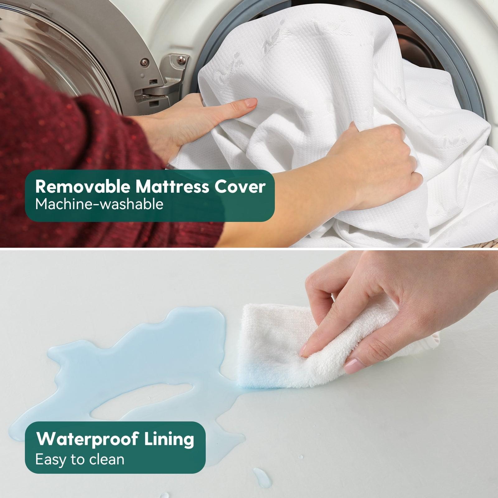Babelio Cloud 1 Breathable Crib & Toddler Mattress, Dual-Sided Memory Foam - babeliobaby