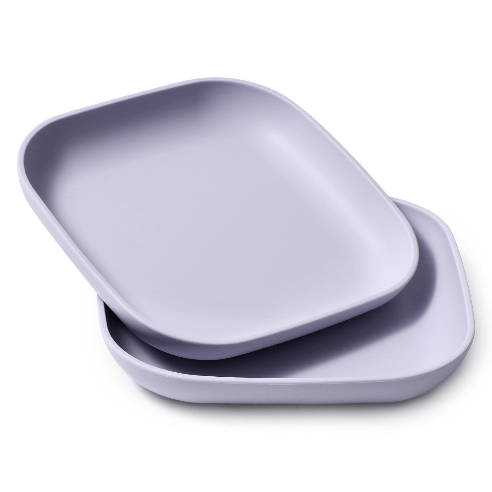 Babelio New Basics Silicone Toddler Plates 2 Pack (Grey) - babeliobaby