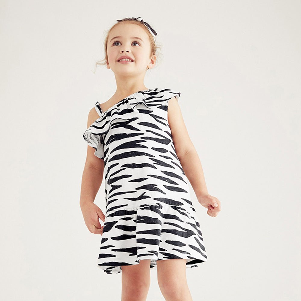 Tiny Cuddling 2023 Summer Spaghetti Strap Princess Dress: Striped Cotton Dress for Girls - babeliobaby