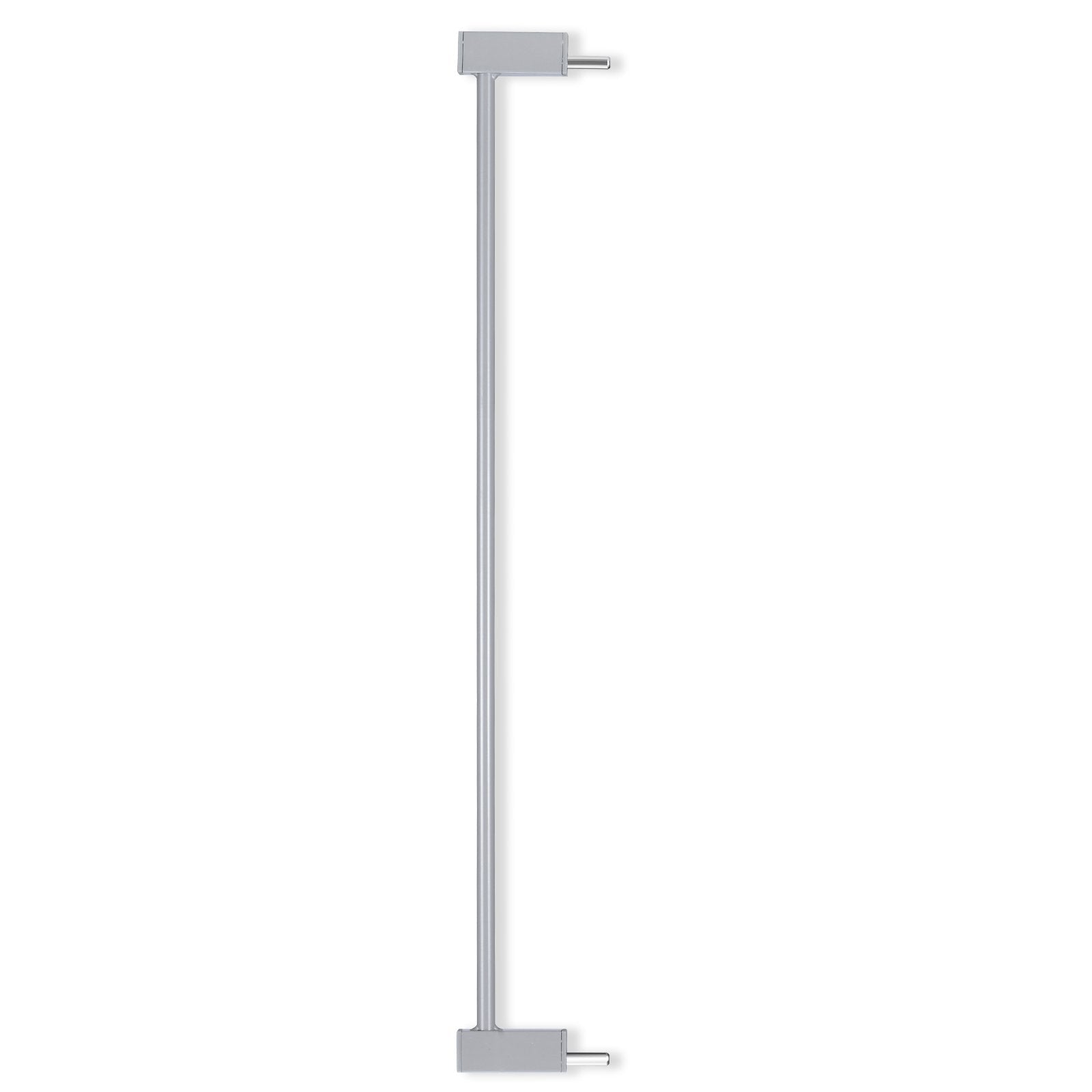 Babelio baby safety gate extension in silver, designed for secure home installation