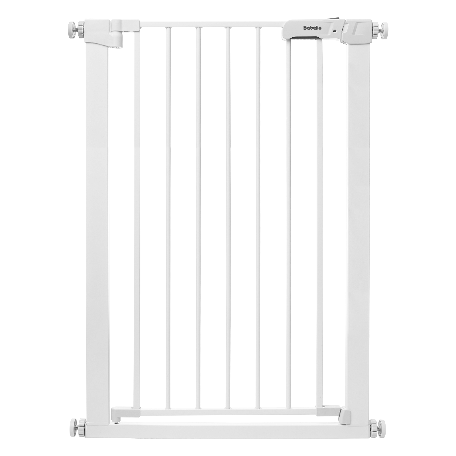 36" Tall Narrow Baby & Pet Gate - Fits 27-30 Inch Openings - Easy Walk Thru - Pressure/Hardware Mounted Safety Gate