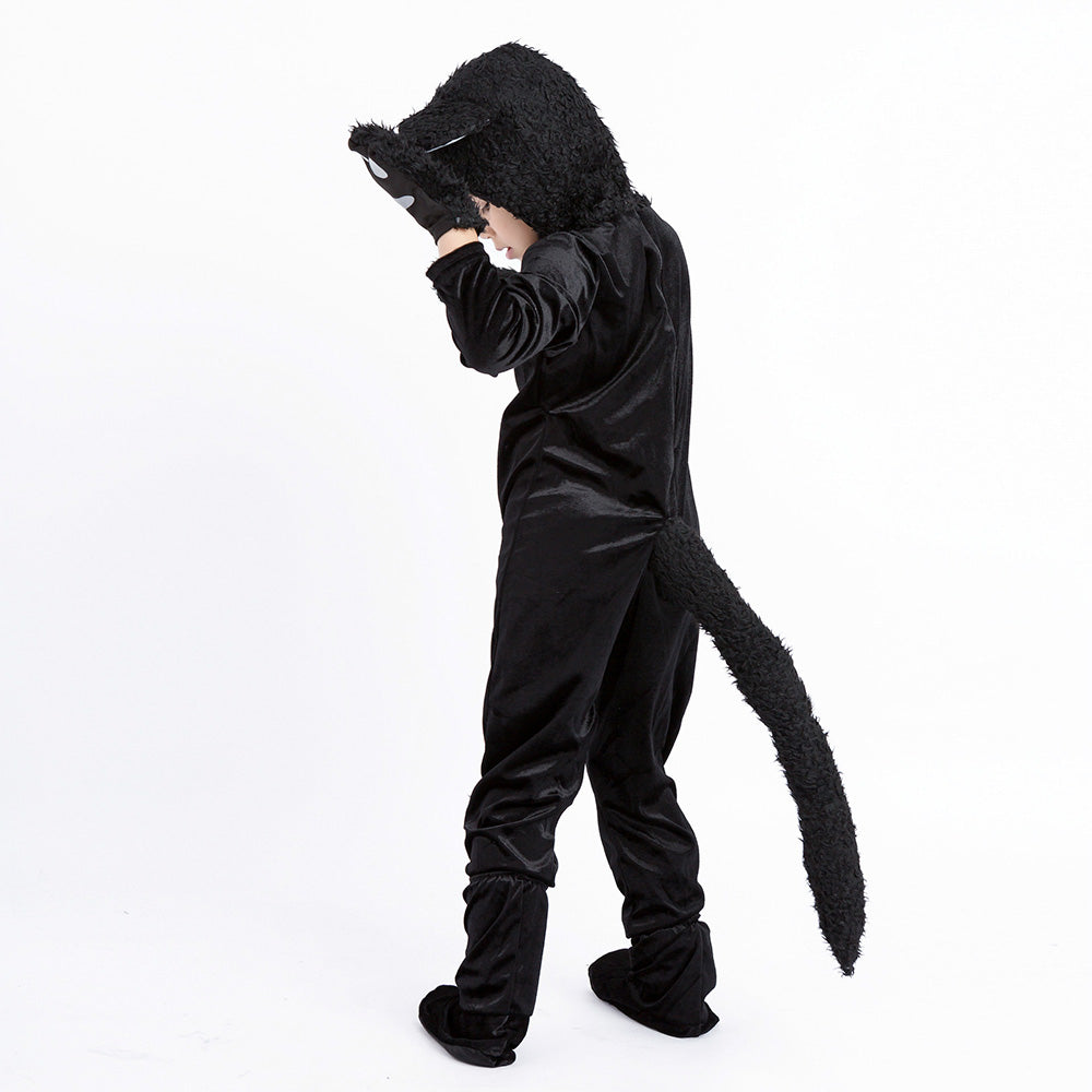 Tiny Cuddling Kids Black Cat Costume – Perfect for Halloween and Dress-Up