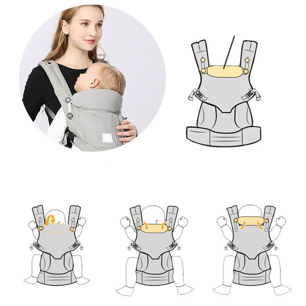 Versatile 2-in-1 Baby Carrier & Sling - Ergonomic Infant and Toddler Carrier