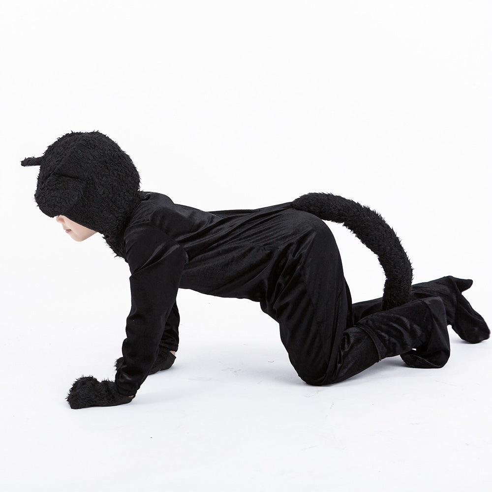 Tiny Cuddling Kids Black Cat Costume – Perfect for Halloween and Dress-Up