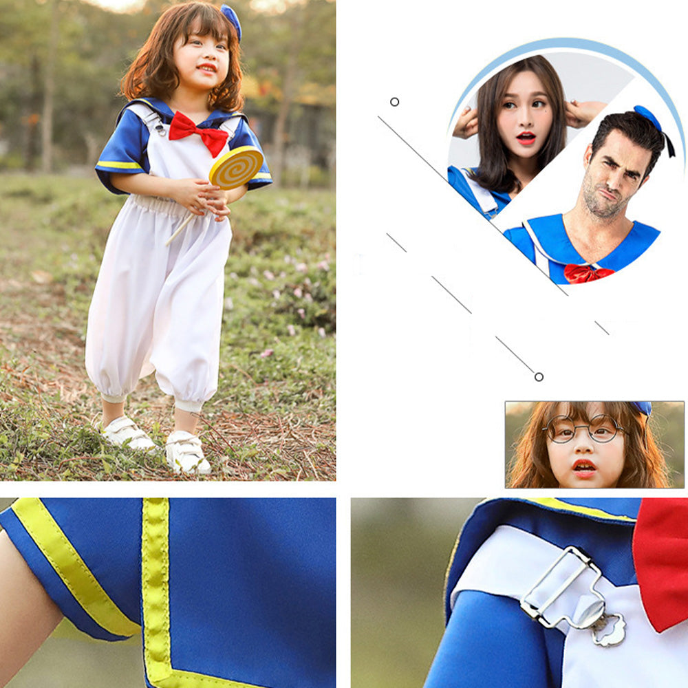 Tiny Cuddling Children's Navy Sailor Duck Costume - Perfect for Cosplay and Halloween