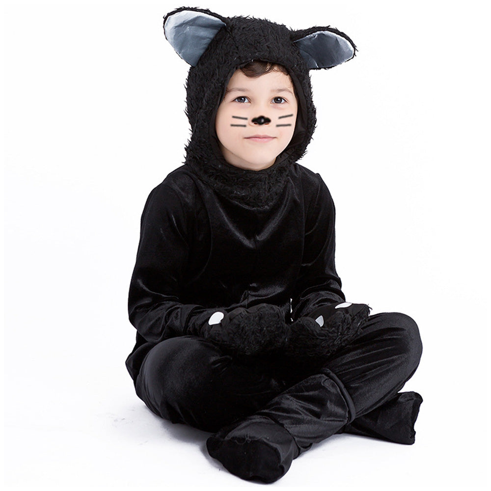 Tiny Cuddling Kids Black Cat Costume – Perfect for Halloween and Dress-Up