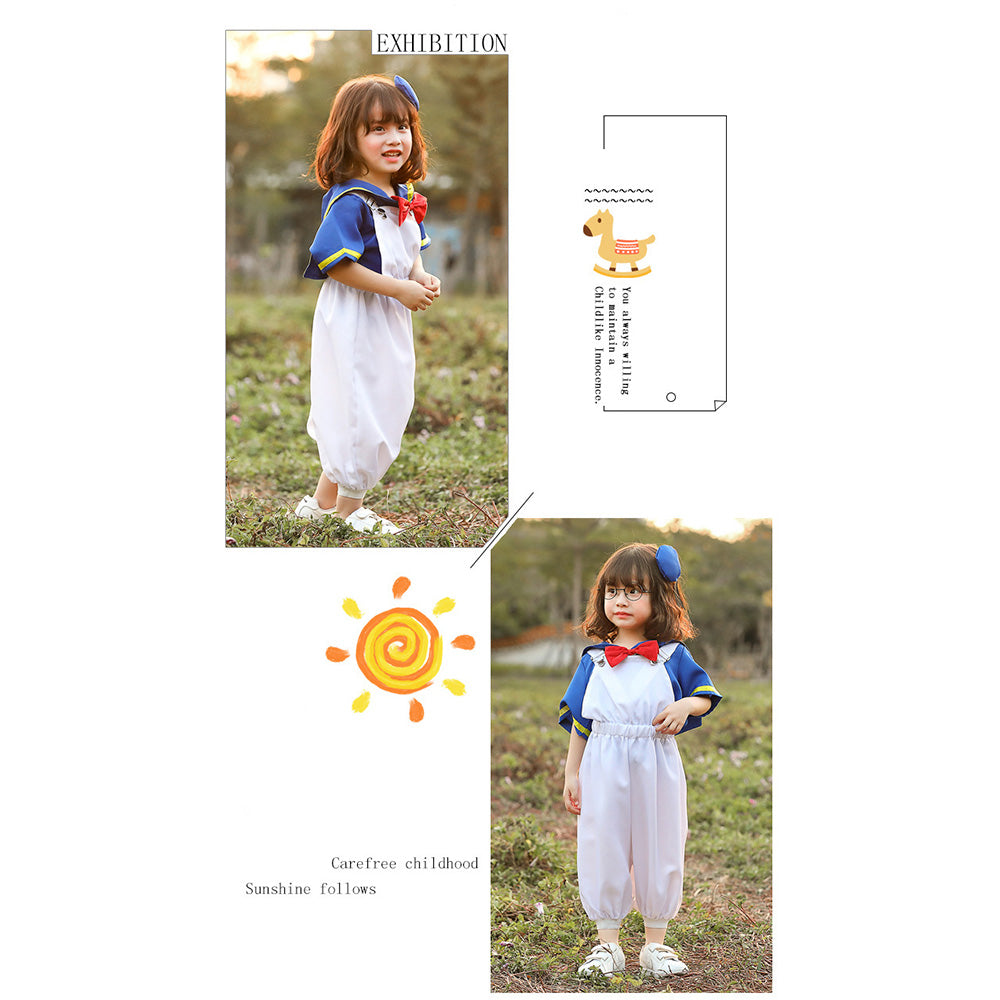 Tiny Cuddling Children's Navy Sailor Duck Costume - Perfect for Cosplay and Halloween