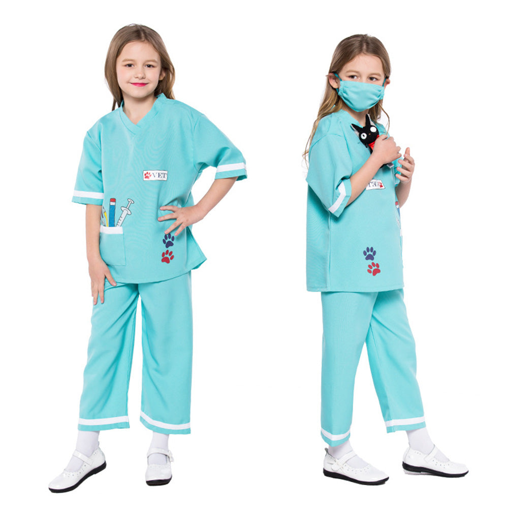 Tiny Cuddling Children's Vet Costume - Perfect for Role Play, Halloween, and School Performances