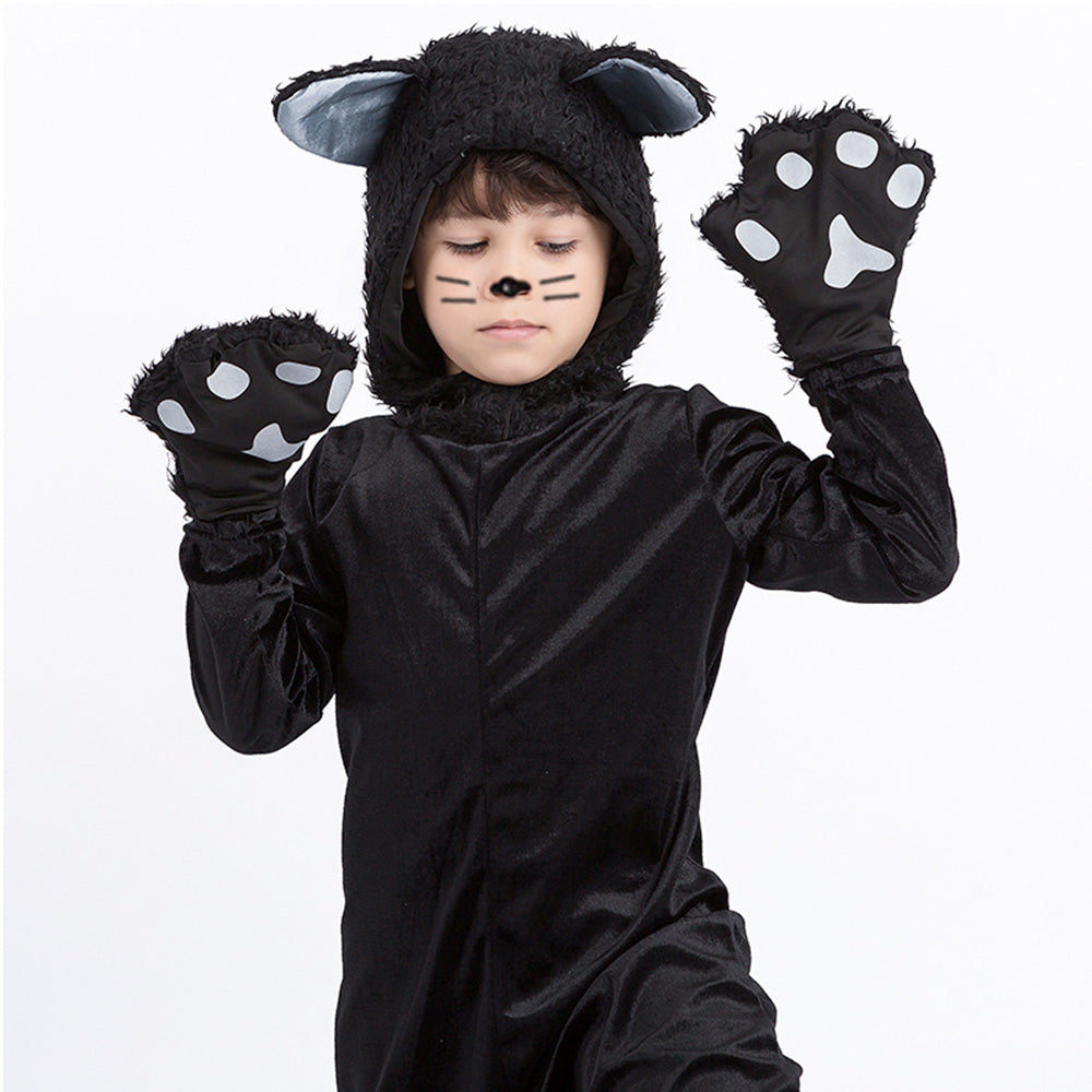 Tiny Cuddling Kids Black Cat Costume – Perfect for Halloween and Dress-Up