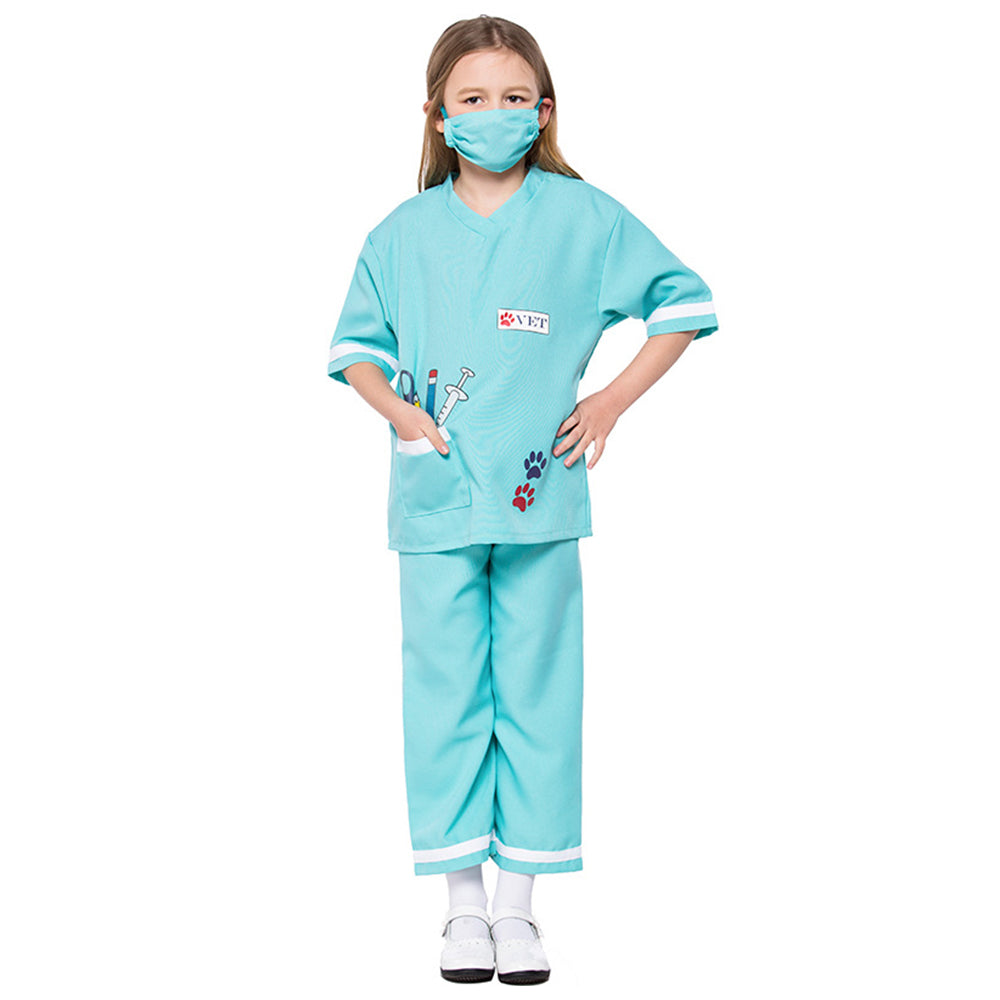 Tiny Cuddling Children's Vet Costume - Perfect for Role Play, Halloween, and School Performances