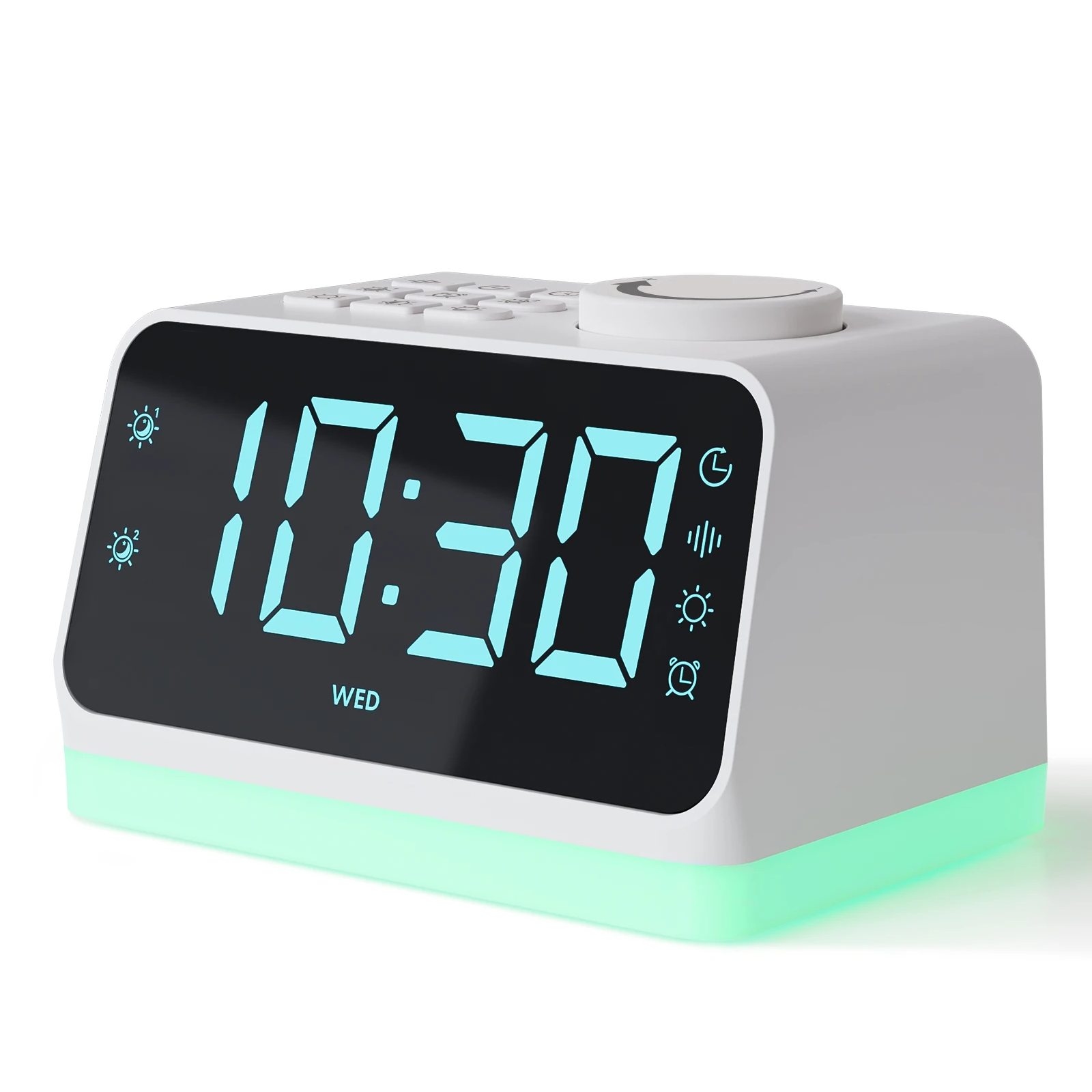 Babelio White Noise Sound Machine & Alarm Clock | Sleep Timer, 17 Smoothing Sounds