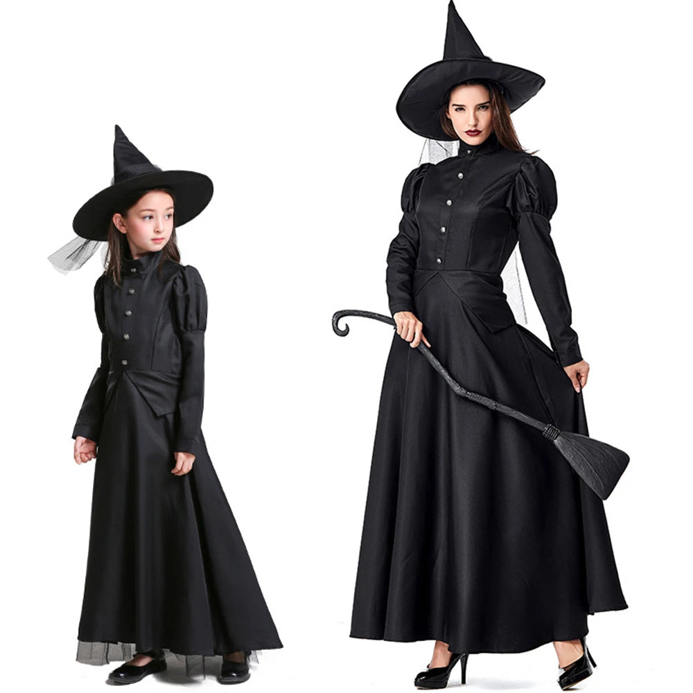 Tiny Cuddling Black Witch Family Matching Costume | 2024 Halloween Costume