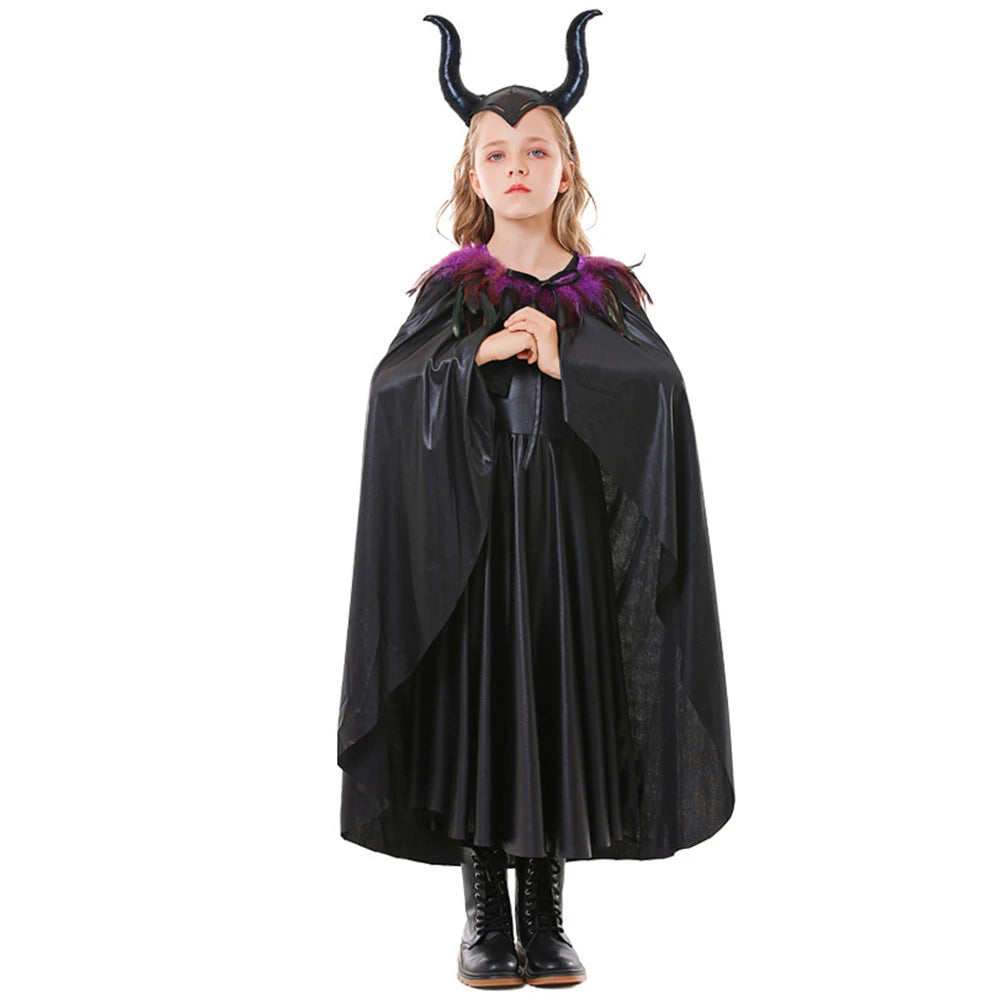 Tiny Cuddling Sleeping Maleficent Costume for Girls | 2024 Halloween Costume