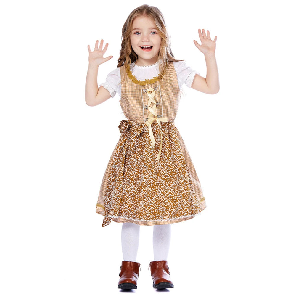 Tiny Cuddling Bavarian Traditional Dress for Girls | 2024 Halloween Costume